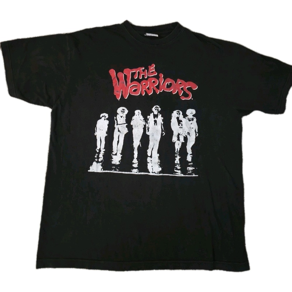 Vintage The Warriors T Shirt XXL Black Y2K Video Game Come Out to Play Phat Dog